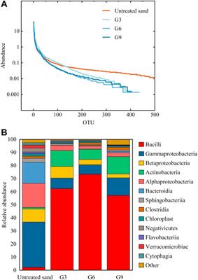 Reinforcement of reclaimed sand by stimulating native microorganisms for biomineralization